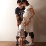 マタニティフォト家族3人