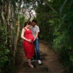 マタニティ夫婦２人ガーデンフォト