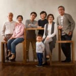 結婚記念日家族写真