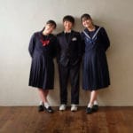 中学・高校入学記念兄弟3人写真