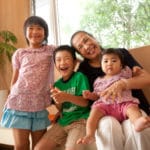 おばあちゃんと孫3人