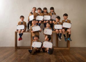 友達10人で幼稚園卒園記念