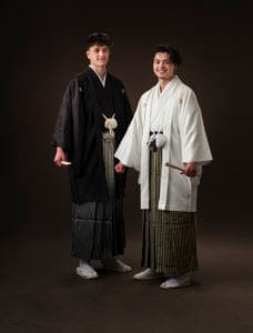 兄弟で羽織袴